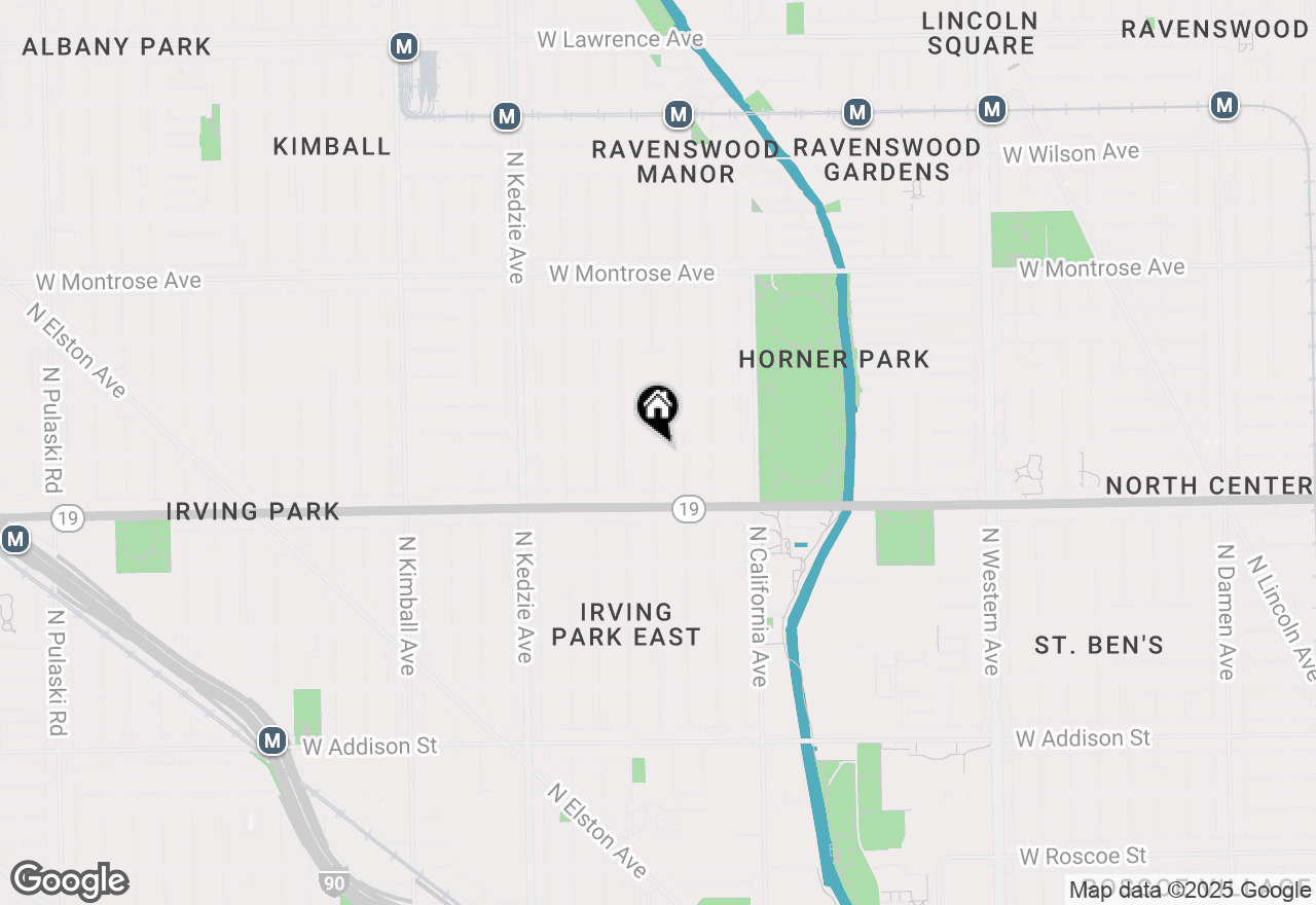 Map of 2943 W Belle Plaine Avenue #3D, Chicago, IL 60618