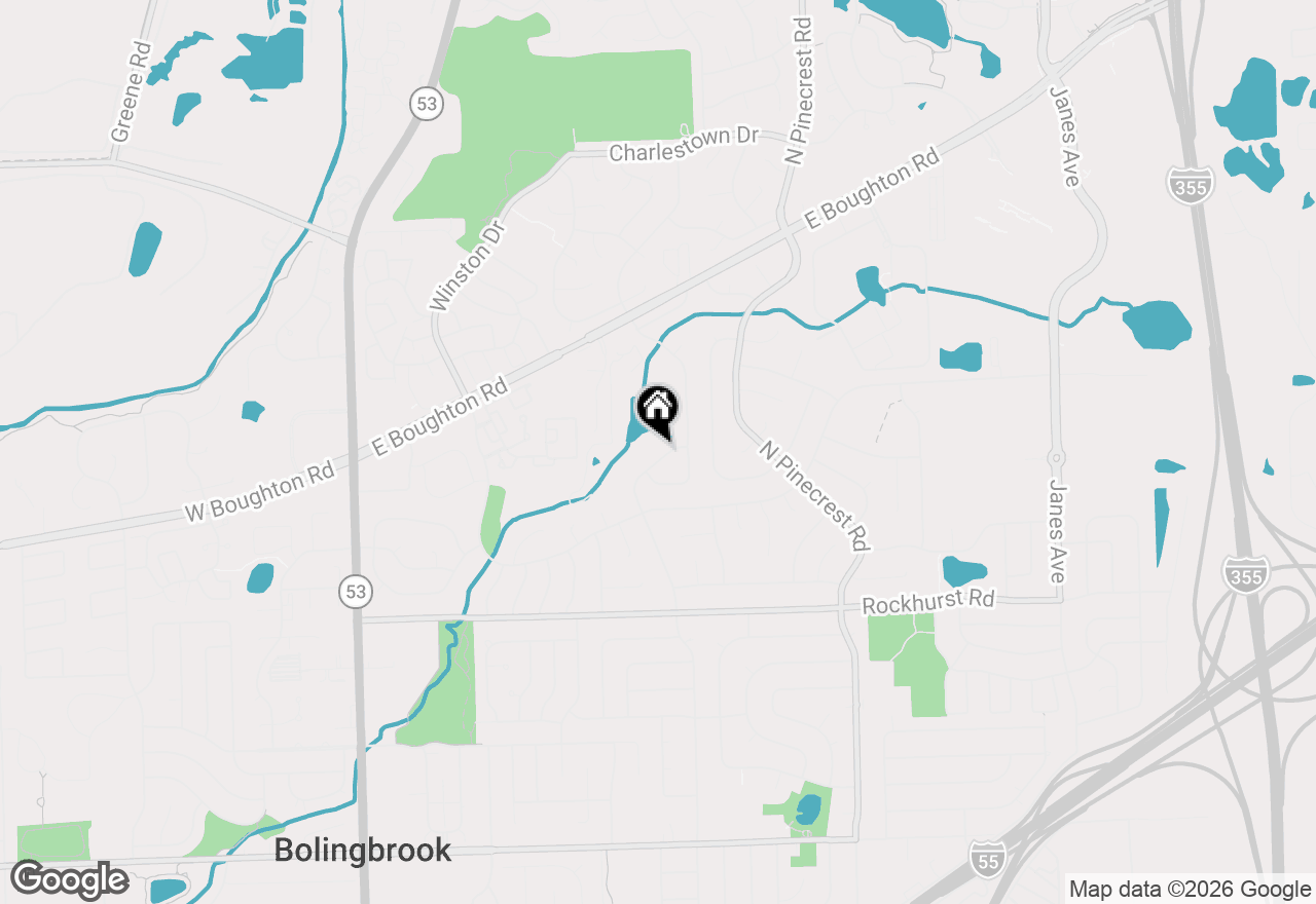 Map of 433 N Ashbury Avenue, Bolingbrook, IL 60440
