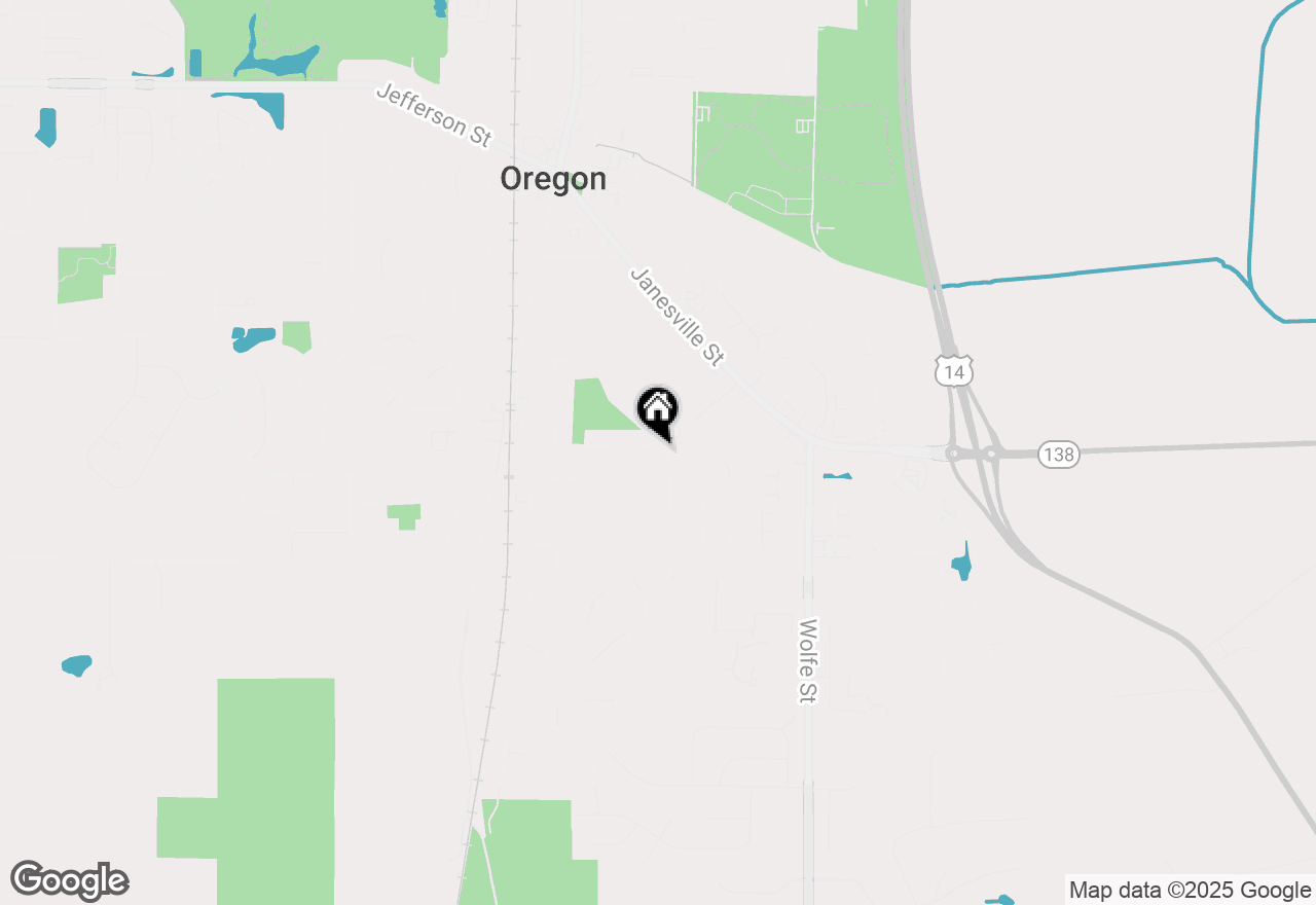 Map of 182 Ames Street, Oregon, WI 53575