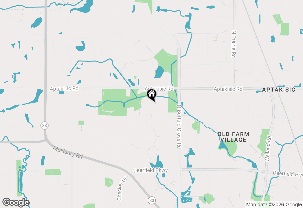 Map of 1575 Brandywyn Lane, Buffalo Grove, IL 60089