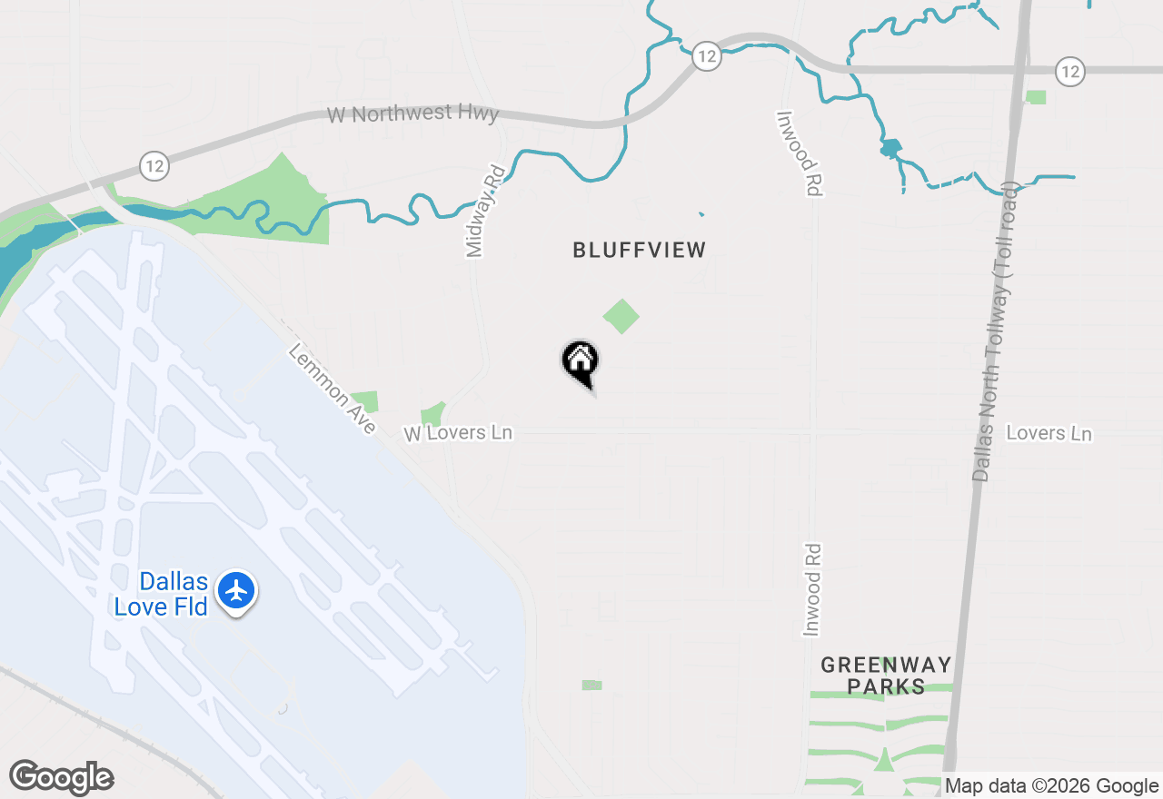 Map of 4505 W Amherst Avenue, Dallas, TX 75209