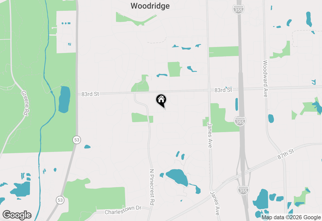 Map of 8348 Adbeth Avenue, Woodridge, IL 60517