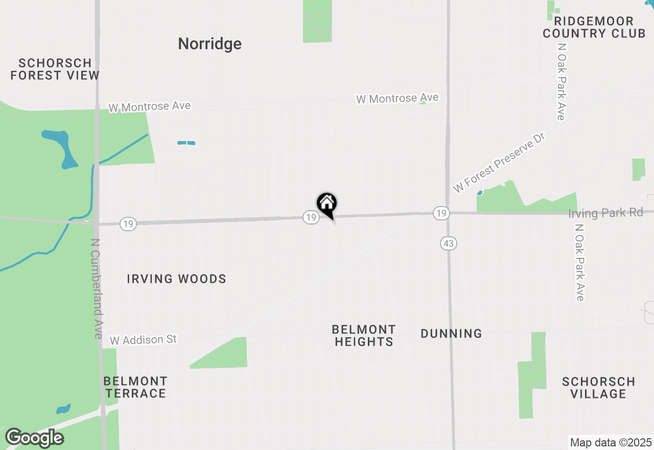 Map of 3942 N Oriole Avenue, Chicago, IL 60634