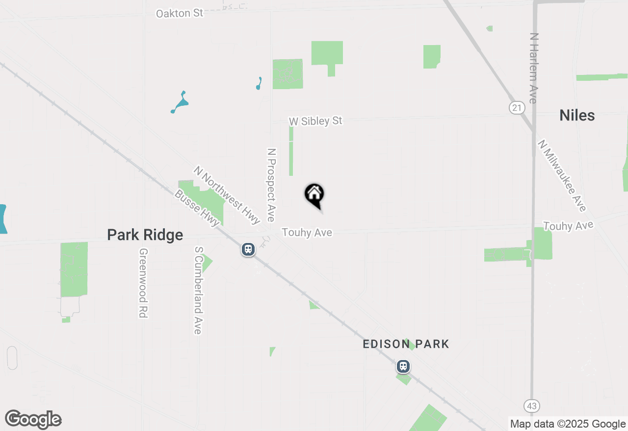 Map of 109 N Washington Avenue, Park Ridge, IL 60068