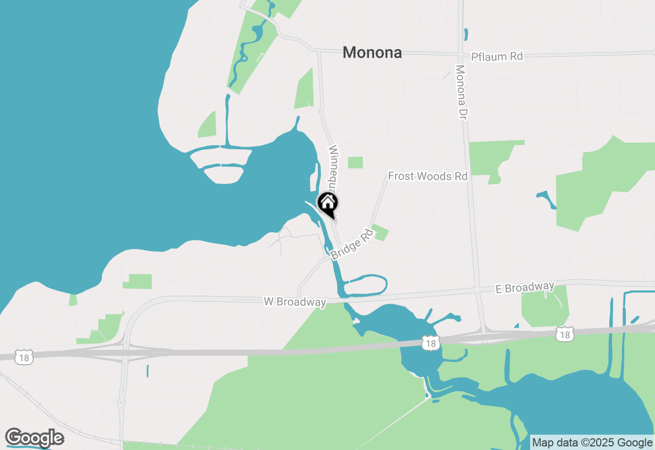 Map of 6209 Winnequah Road, Monona, WI 53716