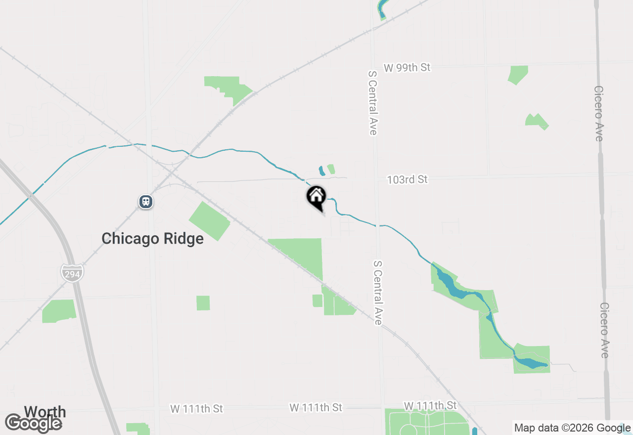Map of 10408 Menard Avenue #2B, Oak Lawn, IL 60453