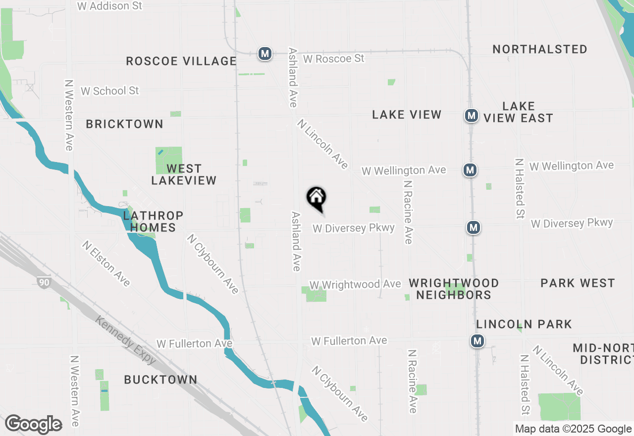 Map of 1515 W Wolfram Street, Chicago, IL 60657