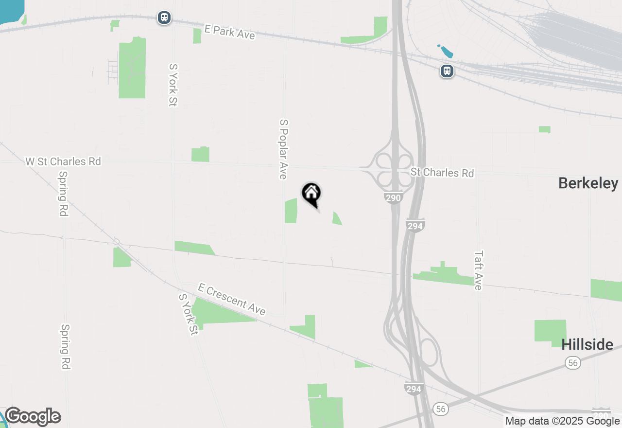 Map of 342 E Parkview Avenue, Elmhurst, IL 60126