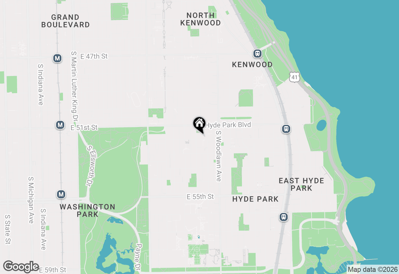 Map of 5133 S Greenwood Avenue #2, Chicago, IL 60615