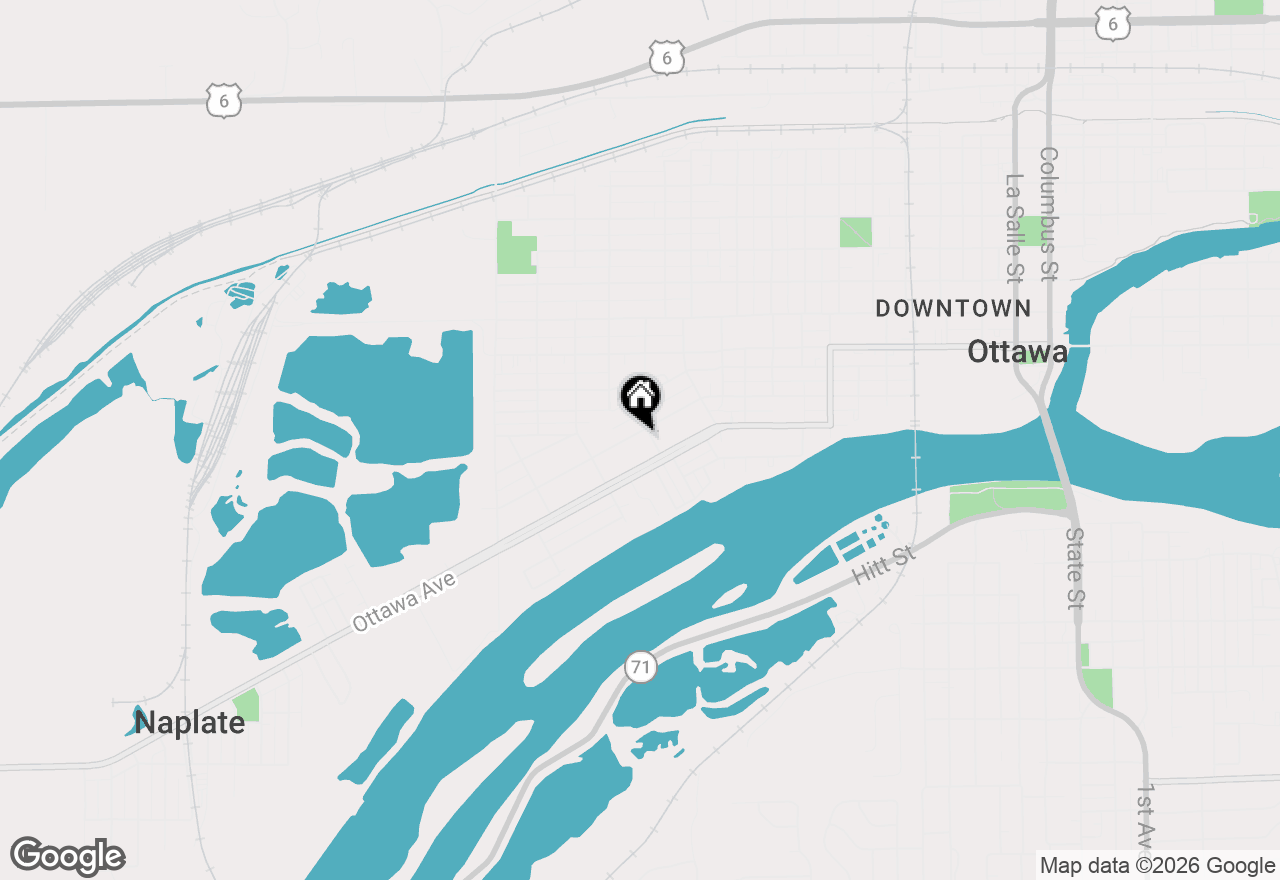 Map of 1307 Illinois Avenue, Ottawa, IL 61350
