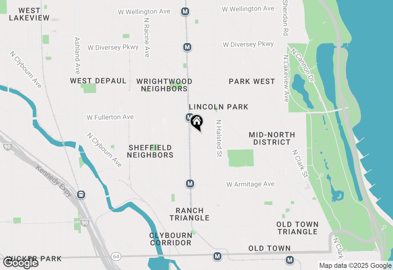 Map of 919 W Belden Avenue, Chicago, IL 60614