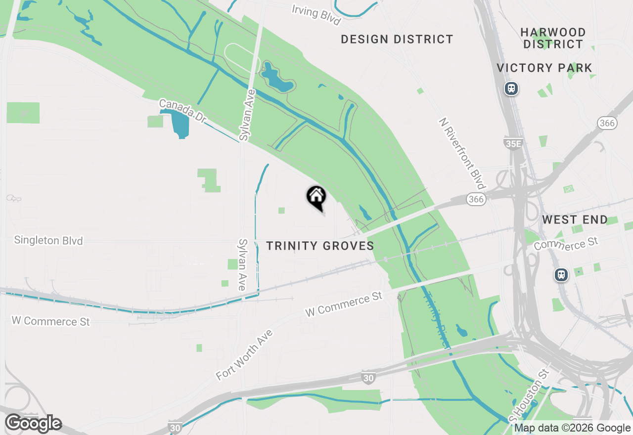 Map of 336 Guam Street, Dallas, TX 75212