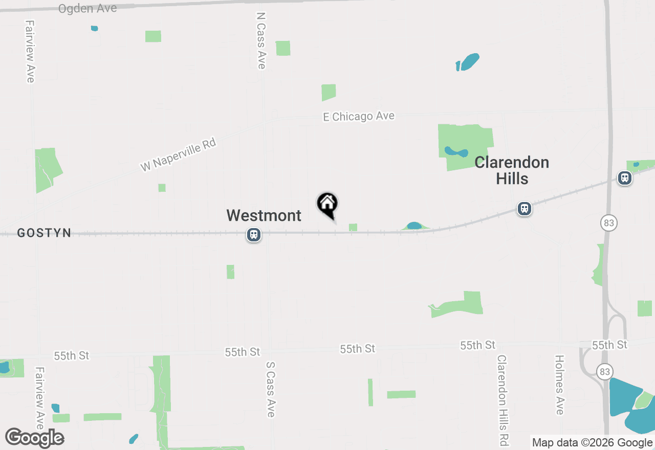 Map of 581 Burlington Avenue #8, Clarendon Hills, IL 60514
