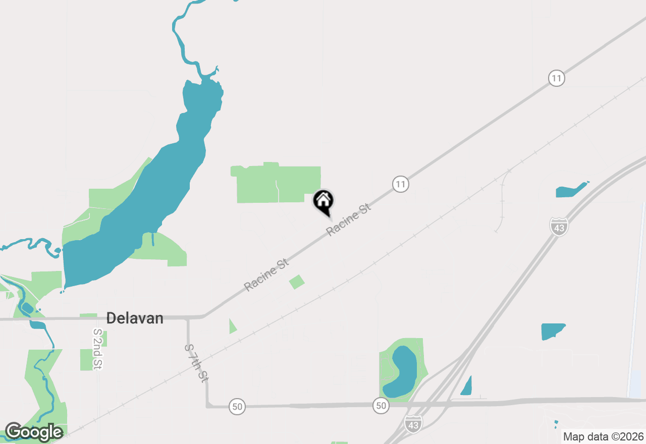 Map of 513 Sugar Creek St, Delavan, WI 53115