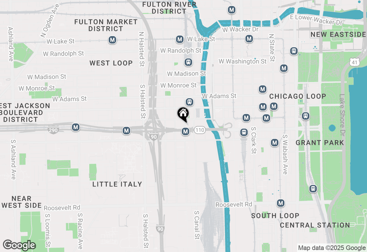 Map of 420 S Clinton Street #219A, Chicago, IL 60607