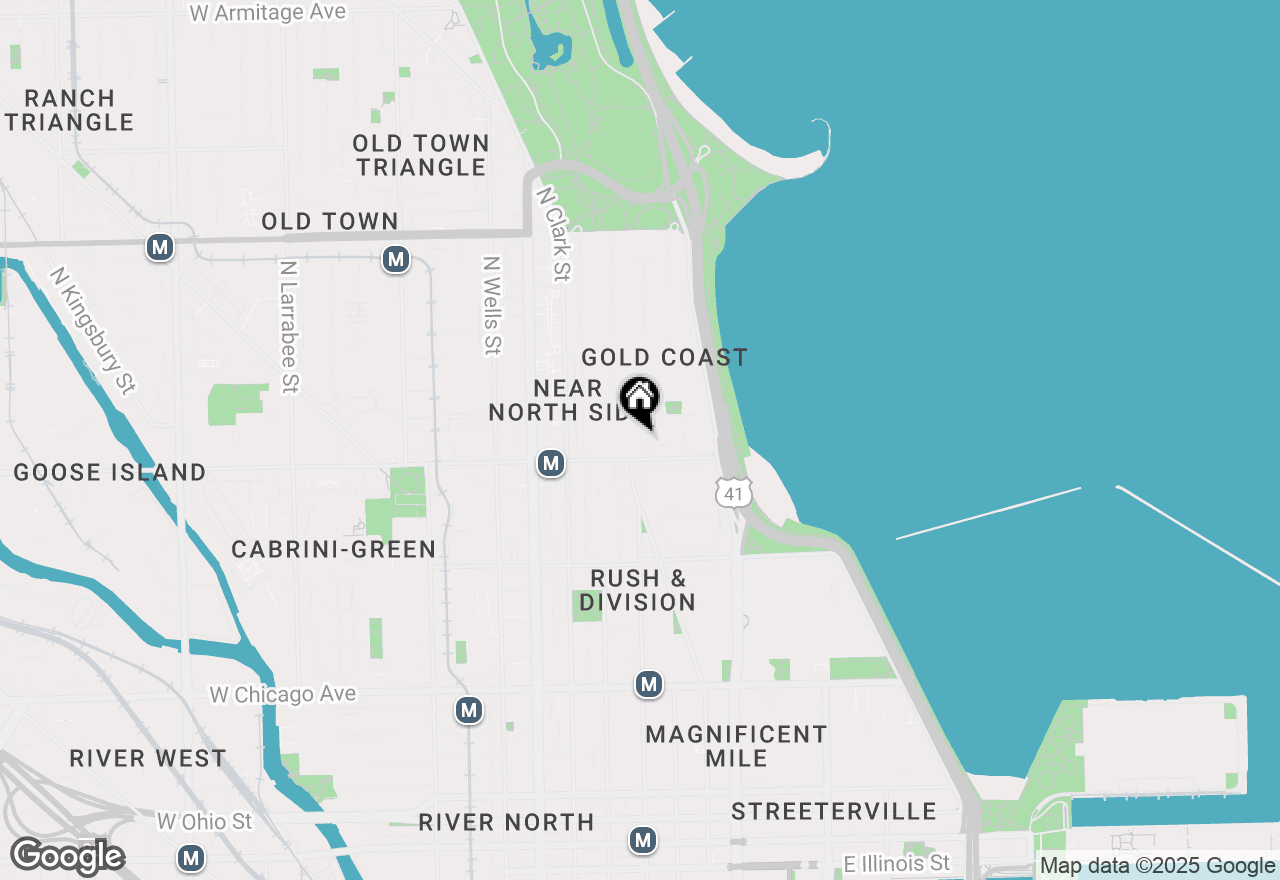 Map of 1 E Scott Street #609, Chicago, IL 60610