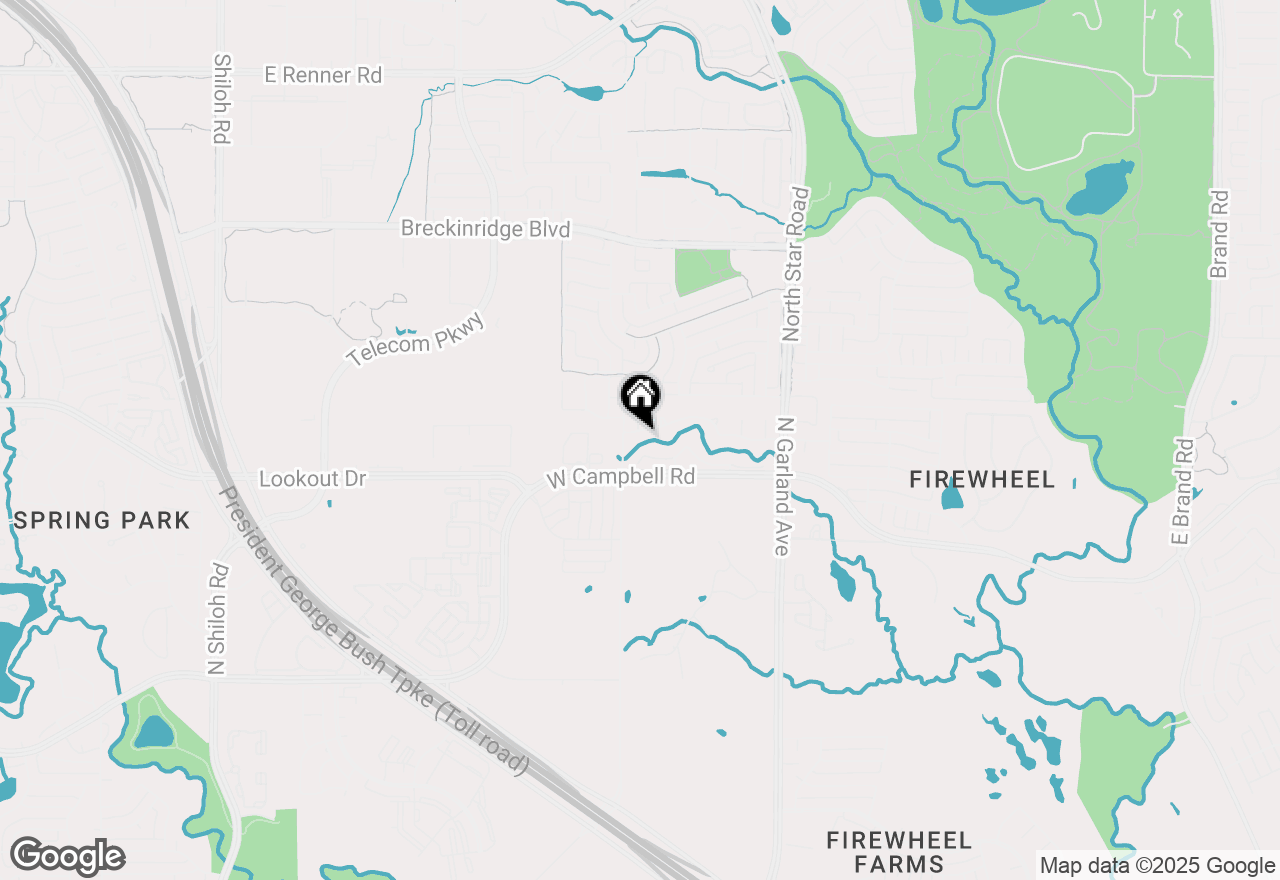 Map of 1314 Creekwood Drive, Garland, TX 75044