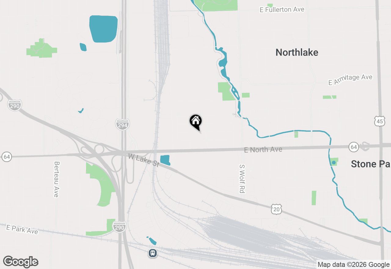 Map of 121 West Drive, Northlake, IL 60164