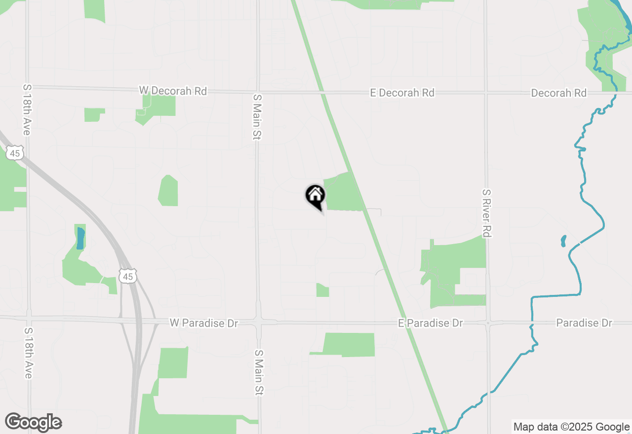 Map of 217 Vine St, West Bend, WI 53095