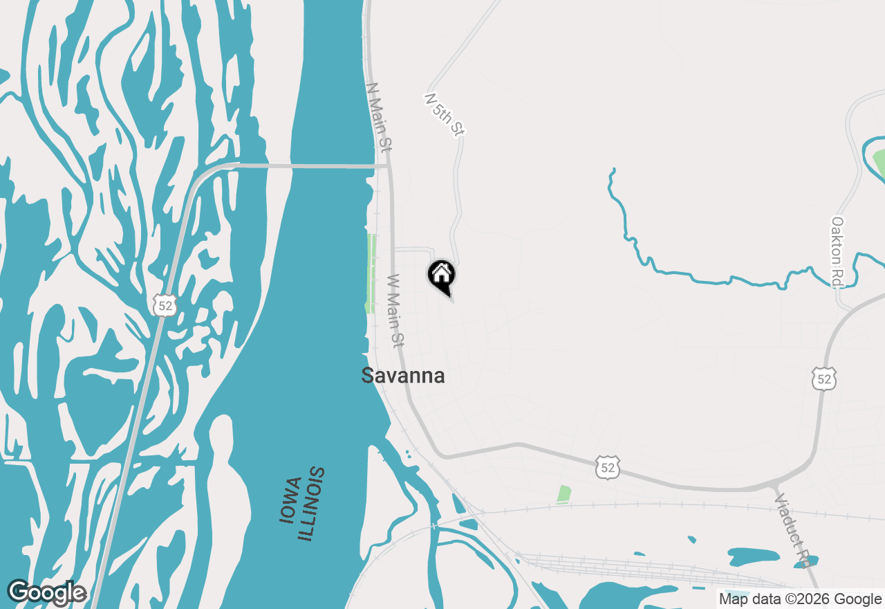 Map of 804 N 4th Street, Savanna, IL 61074