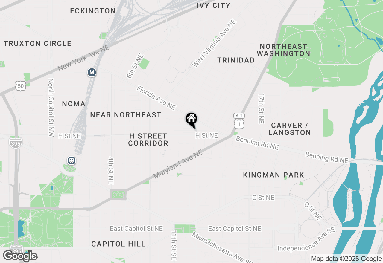 Map of 1237 Wylie Street Ne, Washington, DC 20002