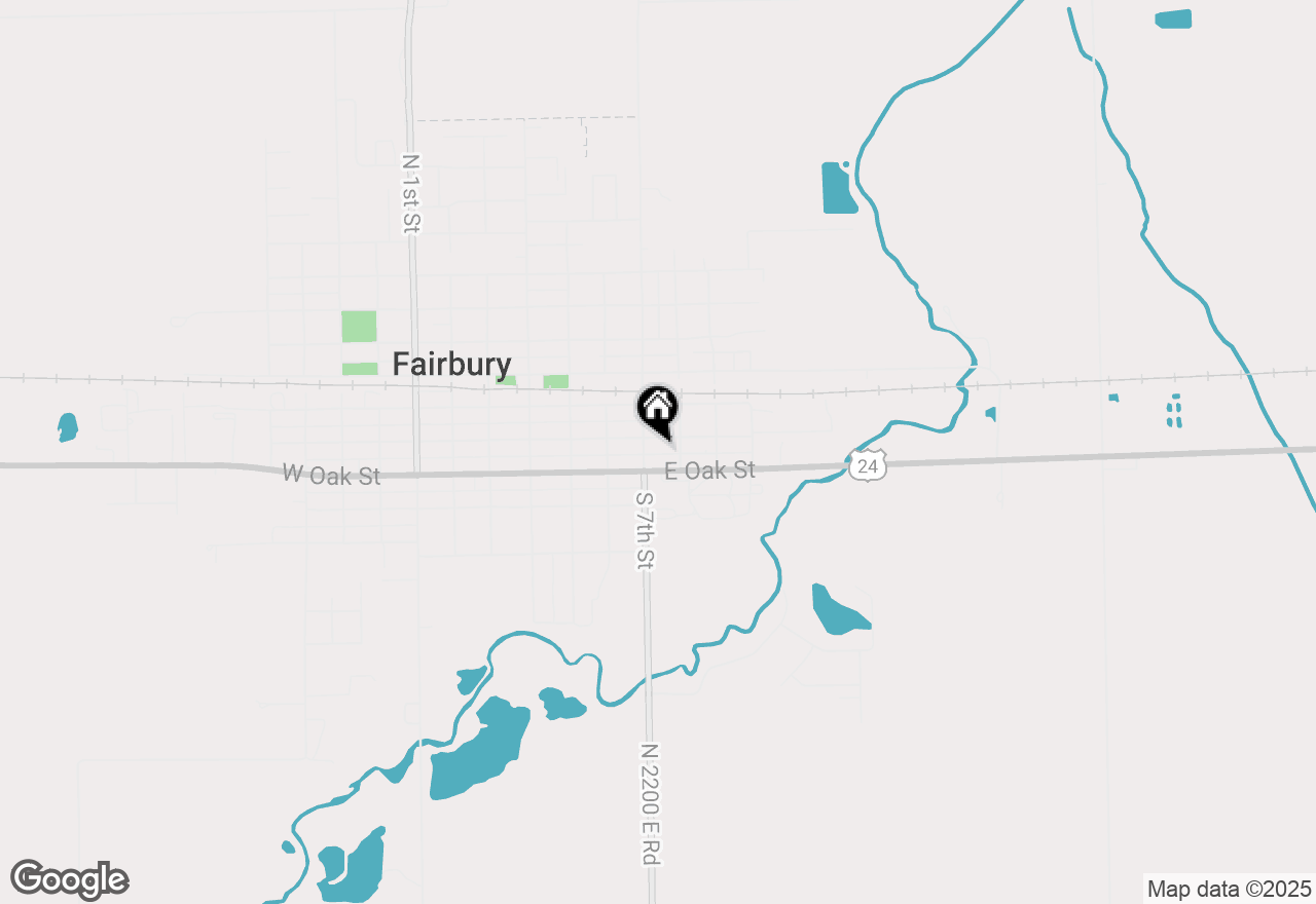Map of 505 E Elm Street, Fairbury, IL 61739