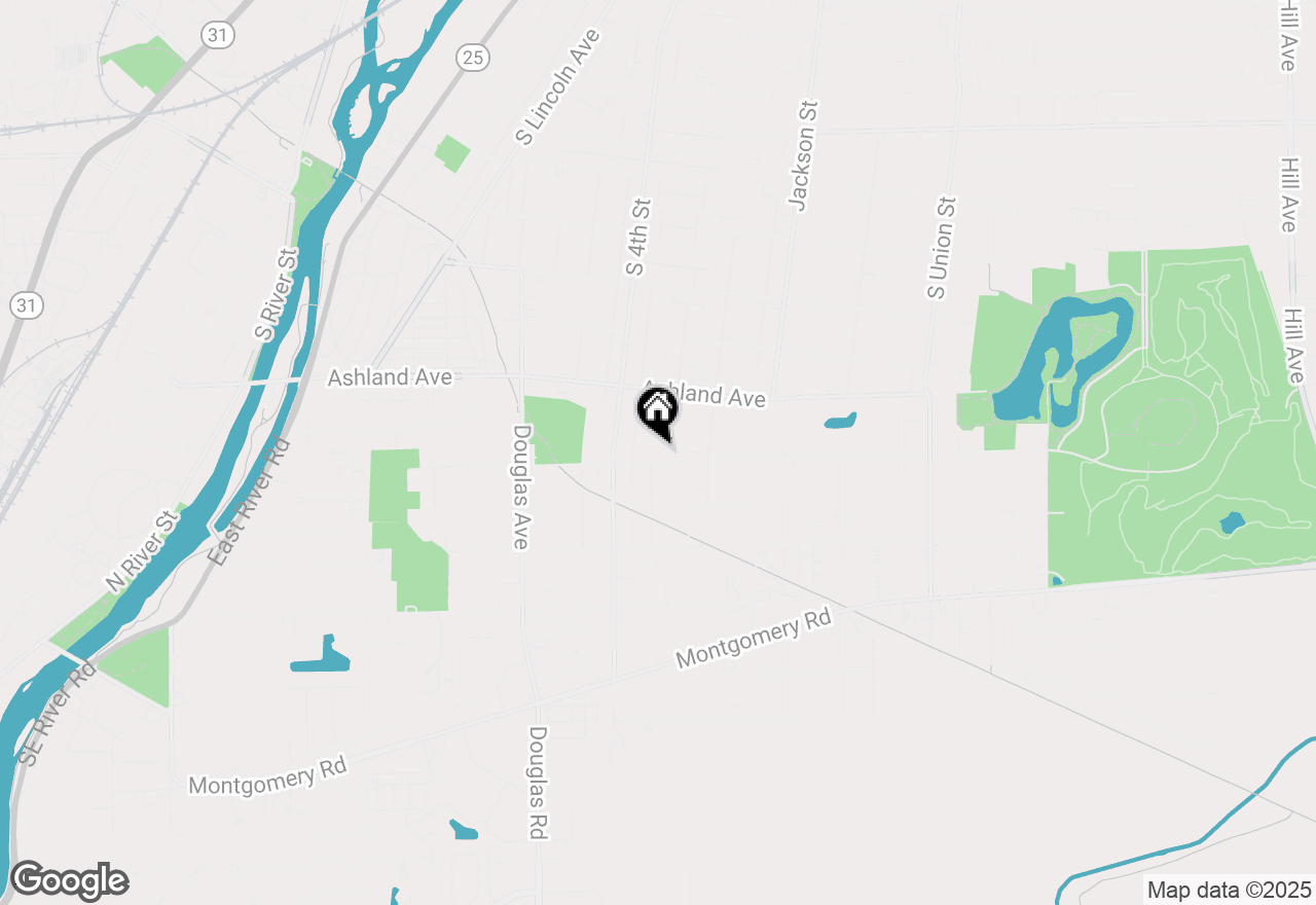 Map of 1054 Pearl Street, Aurora, IL 60505