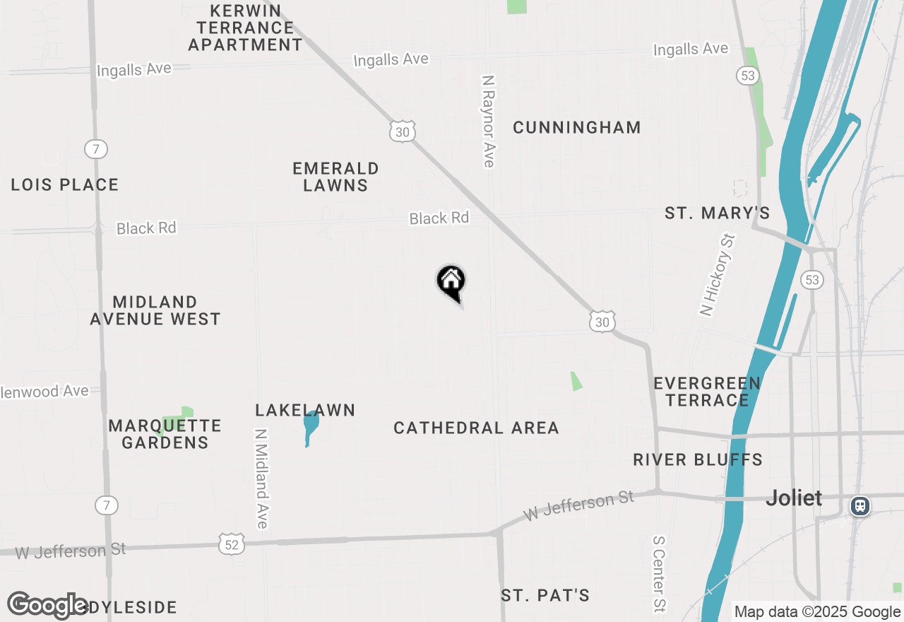 Map of 517 N Prairie Avenue, Joliet, IL 60435