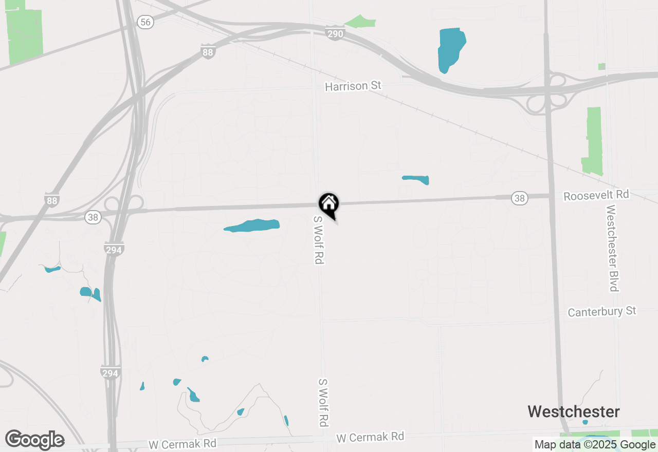 Map of 1242 Heidorn Avenue, Westchester, IL 60154