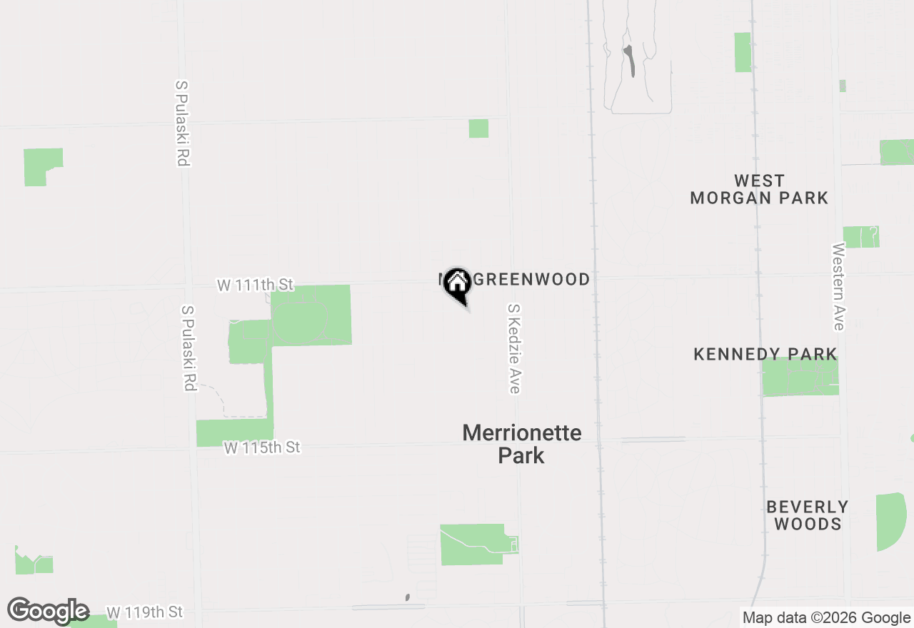 Map of 11151 S Christiana Avenue, Chicago, IL 60655