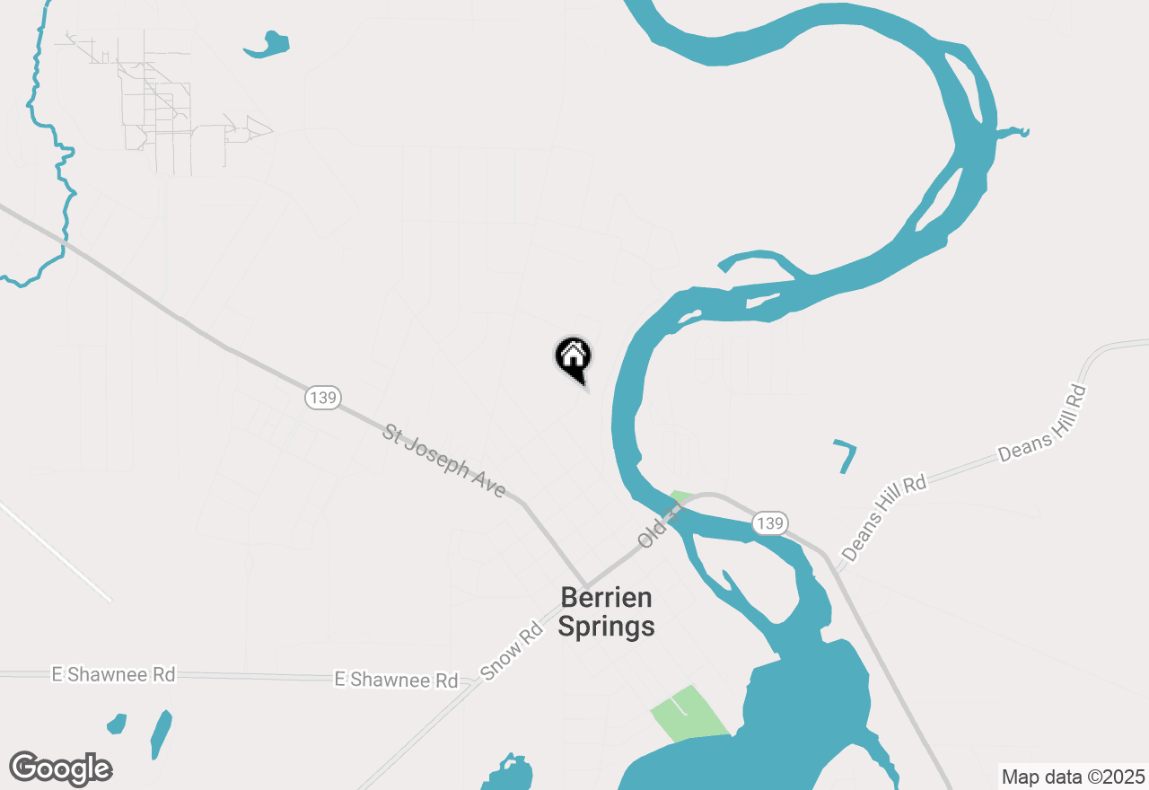 Map of 315 E Washington Street, Berrien Springs, MI 49103