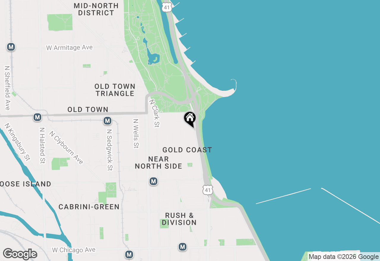 Map of 1448 N Lake Shore Drive #3C, Chicago, IL 60610