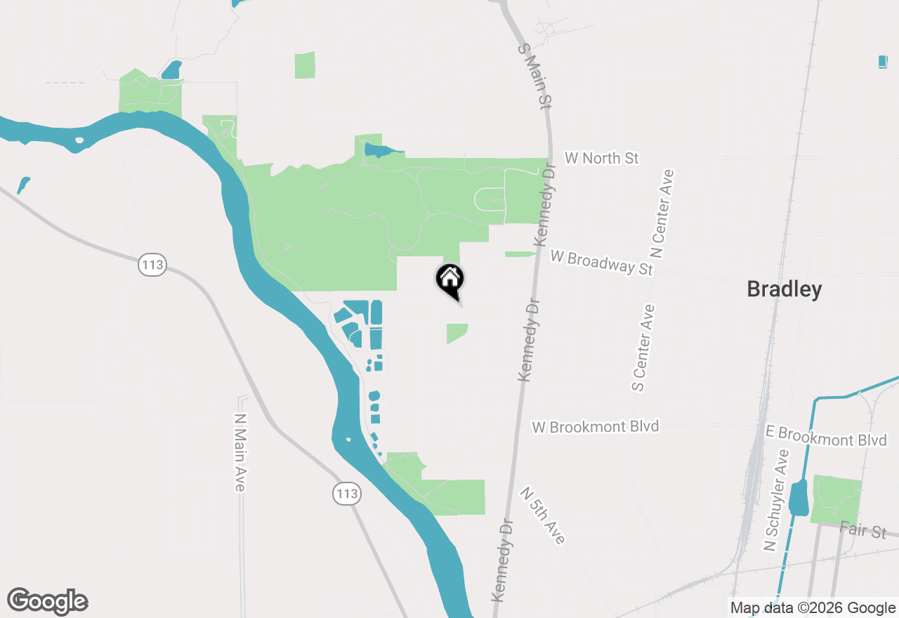 Map of 1280 Gertsam Drive, Bradley, IL 60915