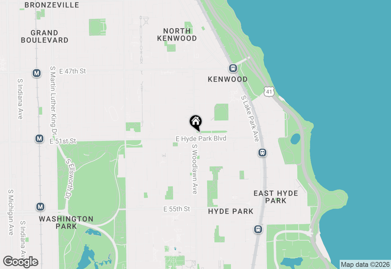 Map of 1201 E Madison Park Drive #3, Chicago, IL 60615