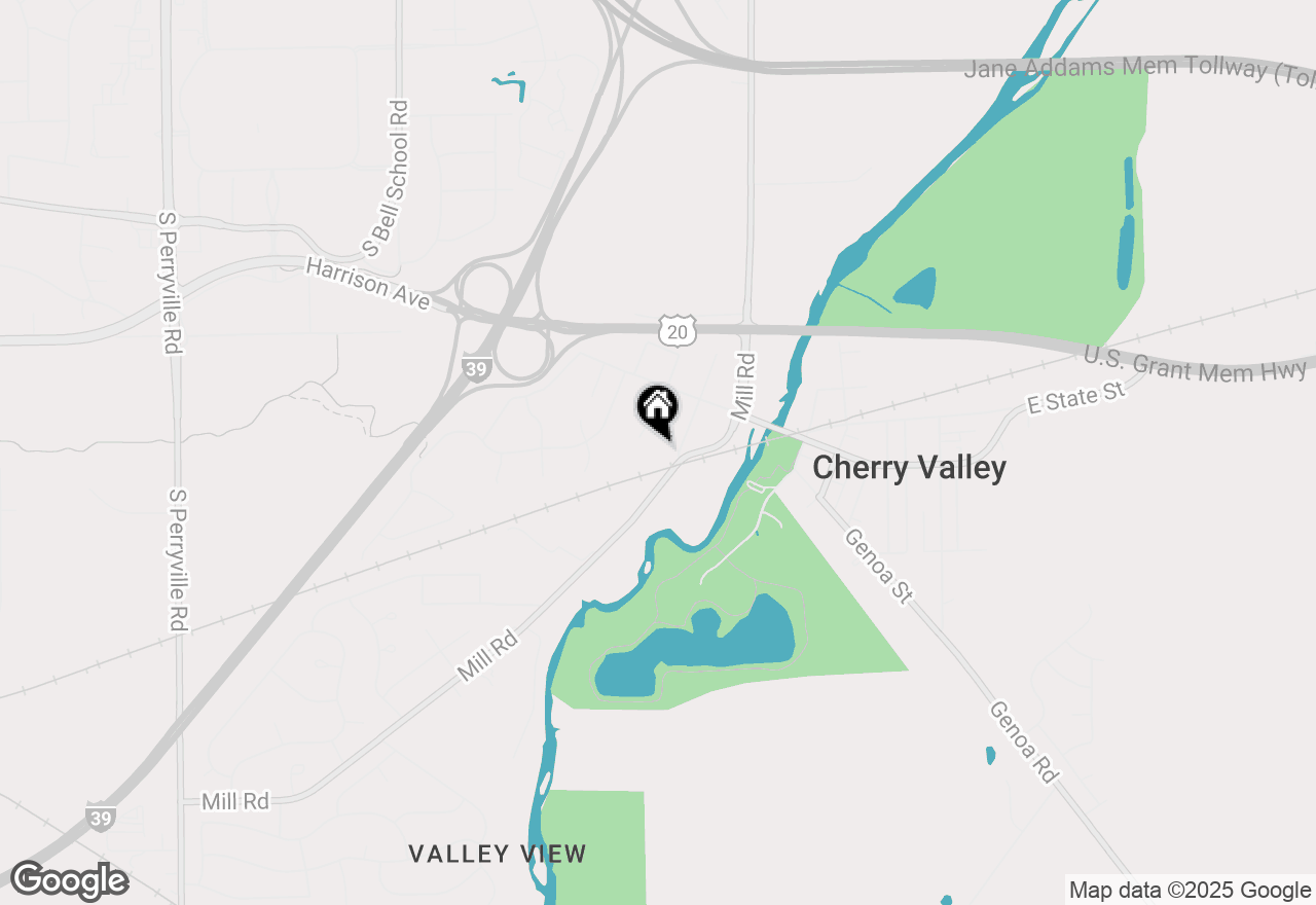 Map of 137 S Salem Street, Cherry Valley, IL 61016