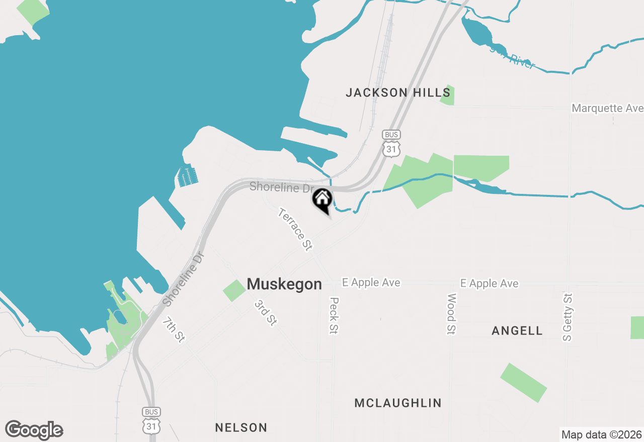 Map of 794 Pine Street #GL-A, Muskegon, MI 49442