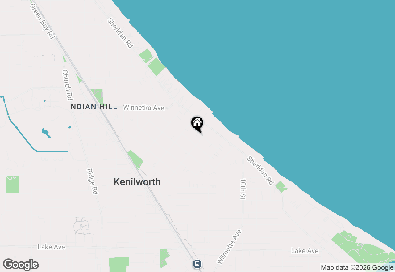 Map of 310 Raleigh Road, Kenilworth, IL 60043