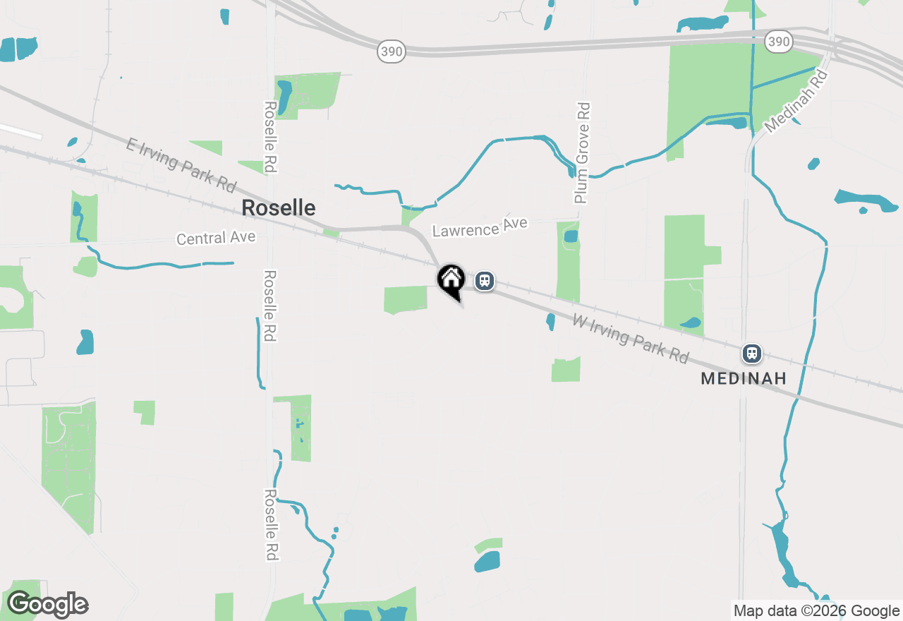 Map of 336 E Ardmore Avenue, Roselle, IL 60172