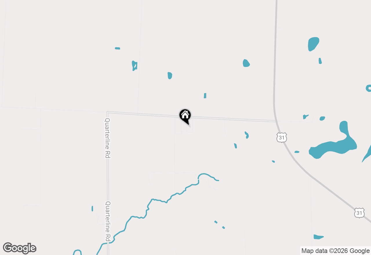 Map of 1525 W County Line Road, Manistee, MI 49660