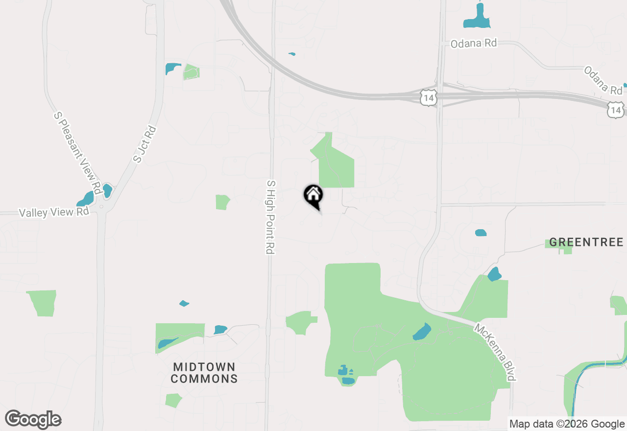 Map of 7441 New Washburn Way, Madison, WI 53719