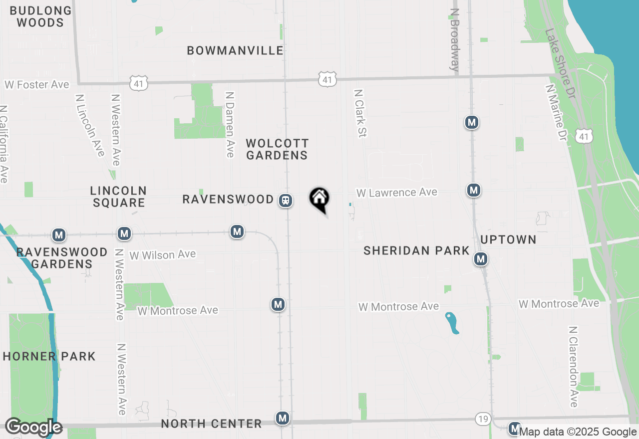 Map of 1716 W Leland Avenue #2F, Chicago, IL 60640