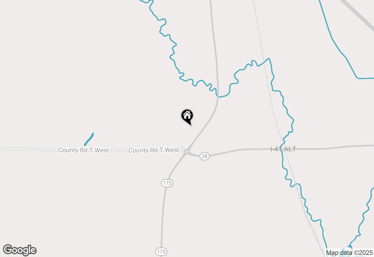 Map of W1050 County Road Tw, Theresa, WI 53091