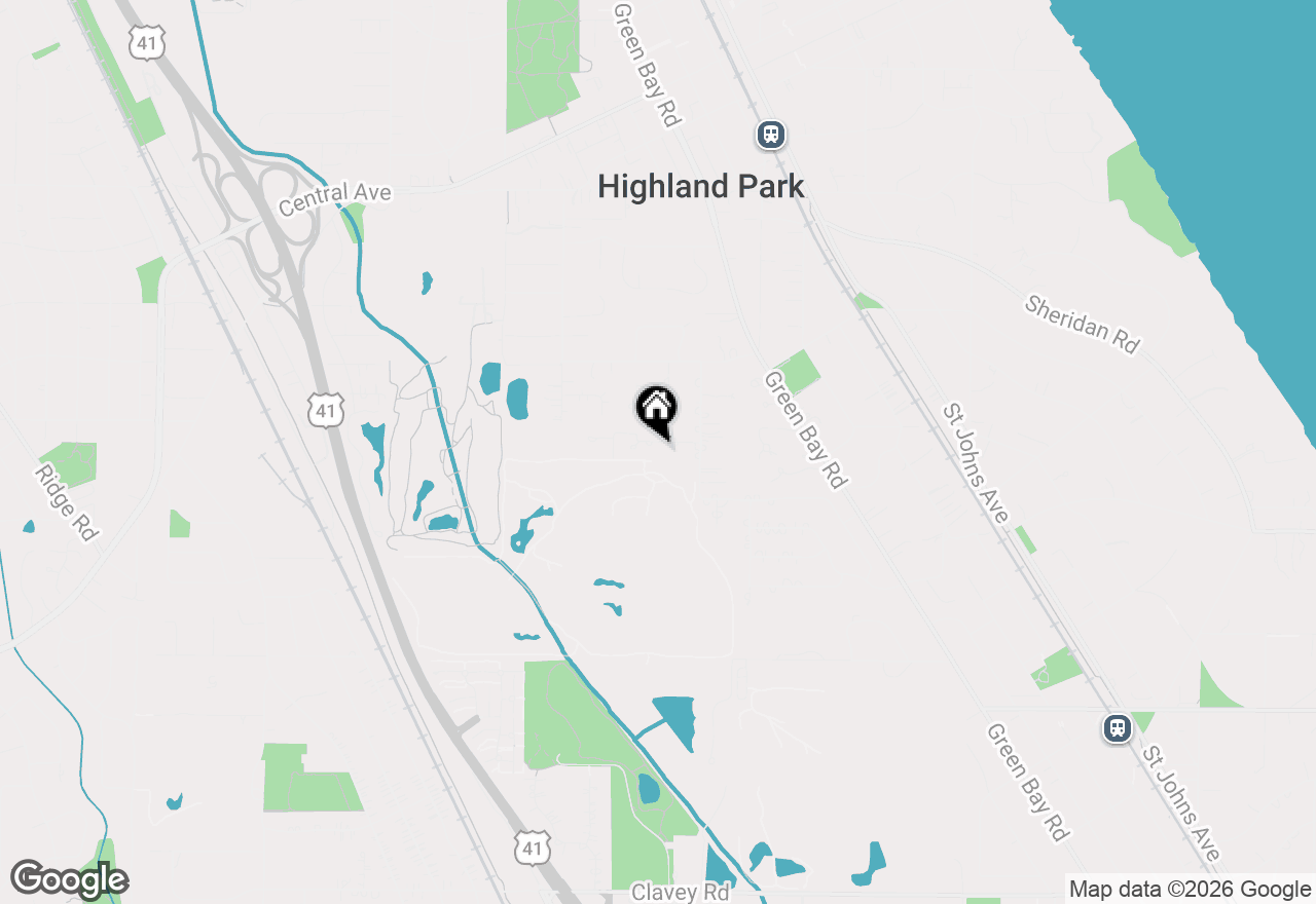 Map of 986 Brittany Road, Highland Park, IL 60035