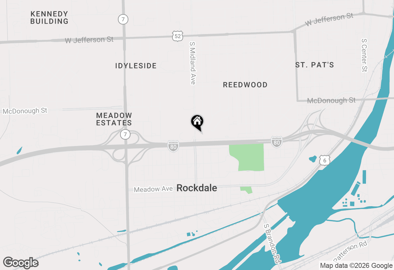 Map of 520 S Midland Avenue, Joliet, IL 60436