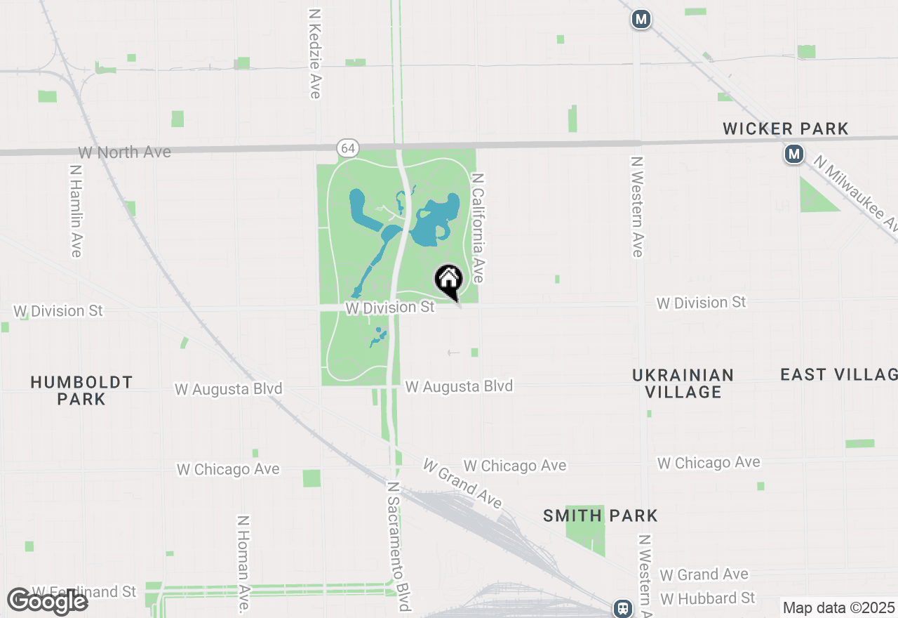 Map of 2847 W Division Street, Chicago, IL 60622