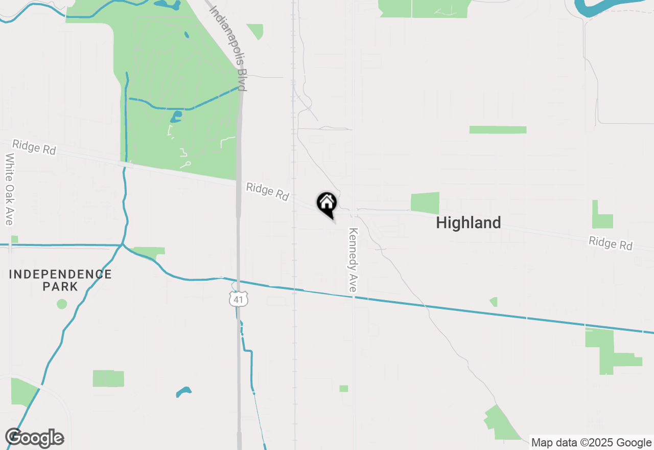 Map of 2704 Wicker Avenue, Highland, IN 46322