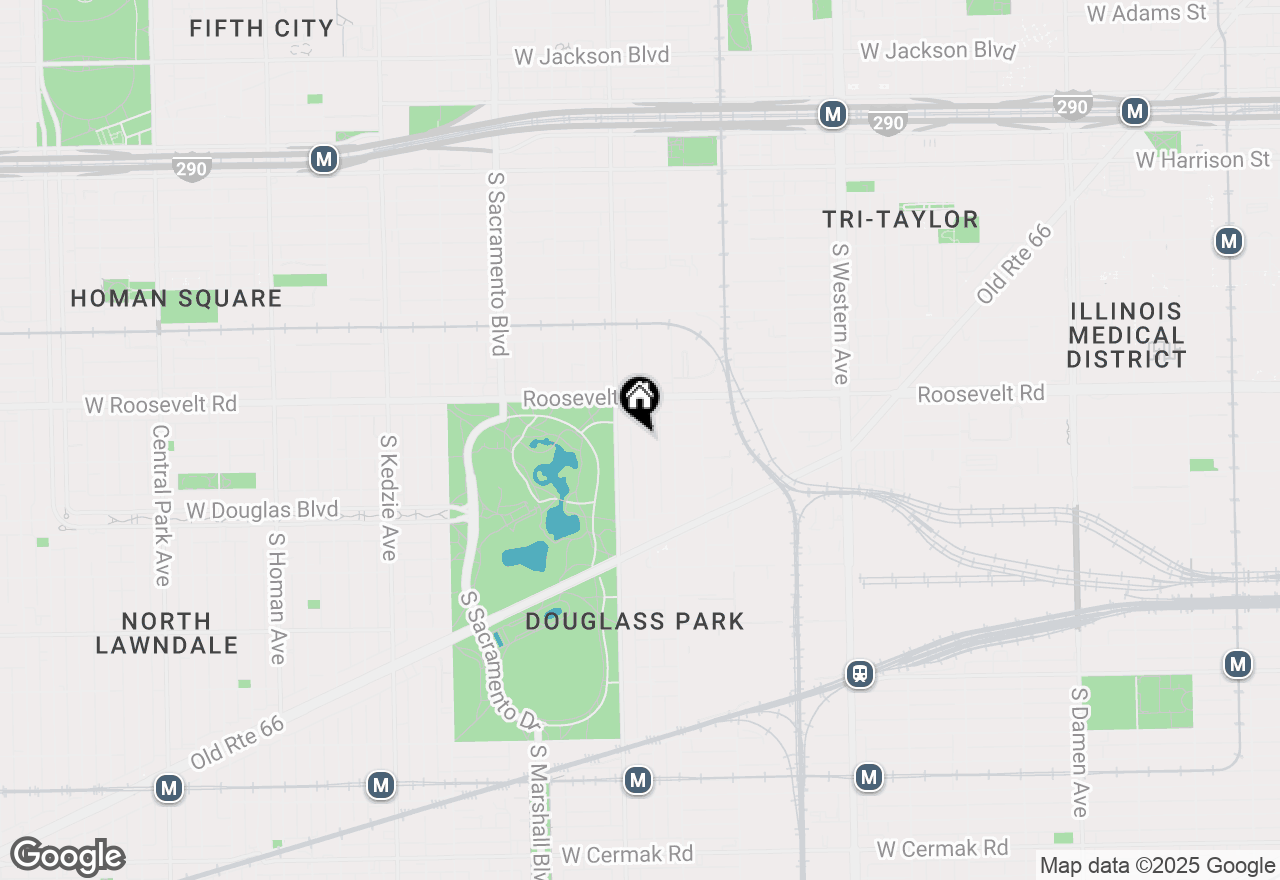 Map of 1246 S Fairfield Avenue #1, Chicago, IL 60608