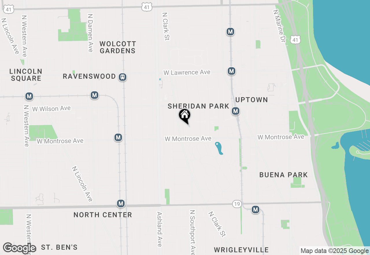 Map of 4440 N Dover Street #GS, Chicago, IL 60640