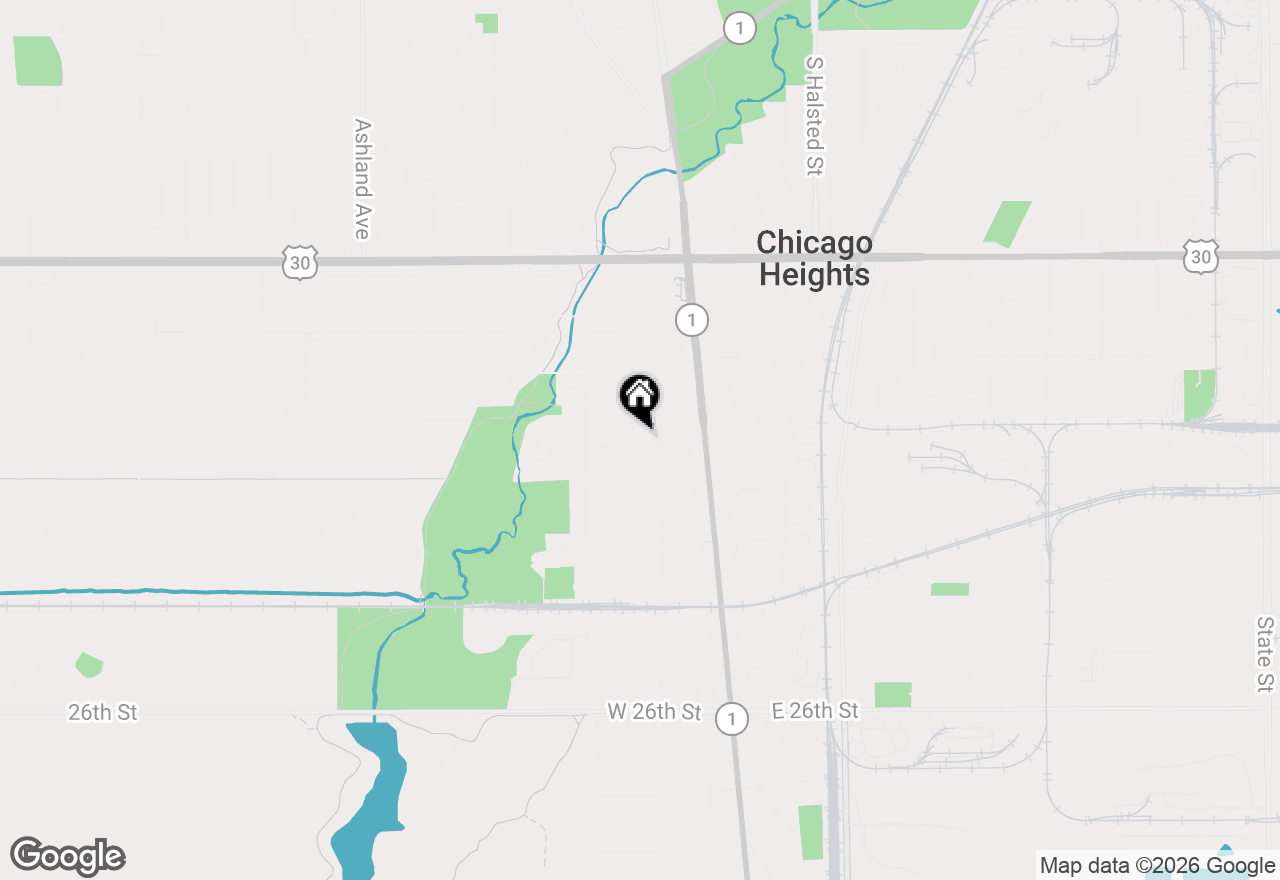 Map of 1660 Aberdeen Street, Chicago Heights, IL 60411