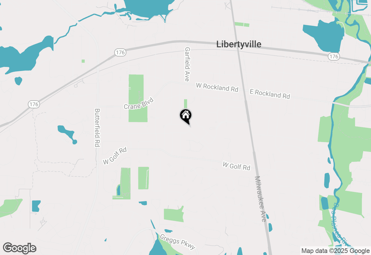Map of 627 Garfield Ave., Libertyville, IL 60048